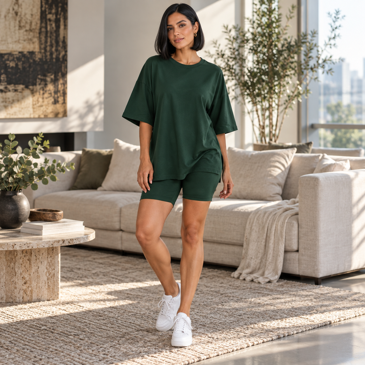 Conjunto blusa larguita + short comodo v2_ofertaIndividual