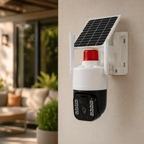Camara De Seguridad con panel Solar y Wifi Exterior