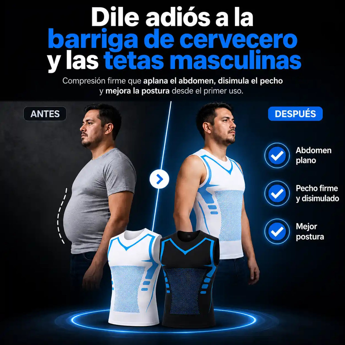 POWERFIT: Camisilla de compresion ionica pp